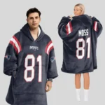 Nfl New England Patriots Blanket Hoodie Randy Moss 1