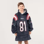 Nfl New England Patriots Blanket Hoodie Randy Moss 1