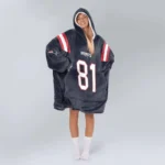 Nfl New England Patriots Blanket Hoodie Randy Moss 1