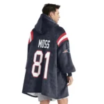 Nfl New England Patriots Blanket Hoodie Randy Moss 1