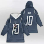 Nfl New England Patriots Blanket Hoodie Rivalries Jersey Style 1