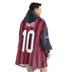 Nfl New England Patriots Blanket Hoodie Striped 1