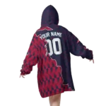 Nfl New England Patriots Blanket Hoodie Tribal Design 1