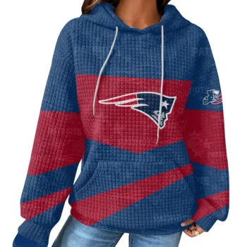 Nfl New England Patriots Custom Waffle Hoodie 2