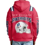Nfl New England Patriots Quarter Zip Waffle Hoodie Player 1