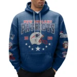 Nfl New England Patriots Waffle Hoodie Bold Patriots Attitude 1