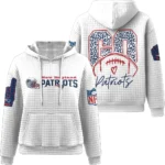 Nfl New England Patriots Waffle Hoodie Chic Patriots Fan 1