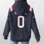 Nfl New England Patriots Waffle Hoodie Christian Gonzalez 1