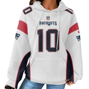 Nfl New England Patriots Waffle Hoodie Drake Maye 2