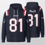 Nfl New England Patriots Waffle Hoodie Randy Moss 1