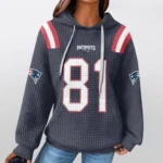 Nfl New England Patriots Waffle Hoodie Randy Moss 1