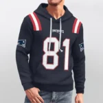 Nfl New England Patriots Waffle Hoodie Randy Moss 1