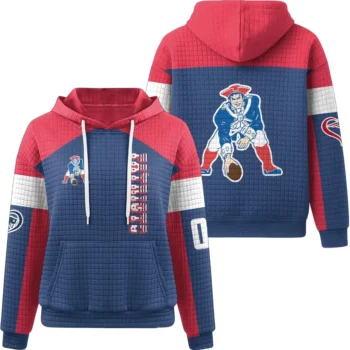 Nfl New England Patriots Waffle Hoodie Retro Patriots Spirit 1
