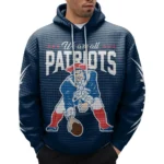 Nfl New England Patriots Waffle Hoodie Super Bowl Champions 1