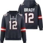Nfl New England Patriots Waffle Hoodie Tom Brady 1
