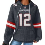 Nfl New England Patriots Waffle Hoodie Tom Brady 1