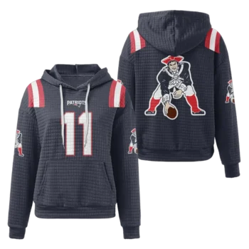 Nfl New England Patriots Waffle Hoodie W11 Team 1