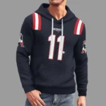 Nfl New England Patriots Waffle Hoodie W11 Team 1