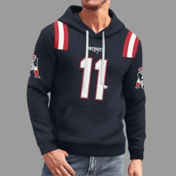 Nfl New England Patriots Waffle Hoodie W11 Team 2