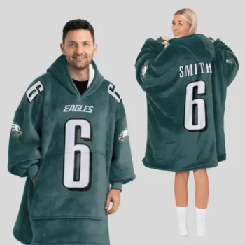 Nfl Philadelphia Eagles Blanket Hoodie Devonta Smith 1