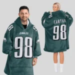 Nfl Philadelphia Eagles Blanket Hoodie Jalen Carter 1