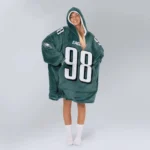 Nfl Philadelphia Eagles Blanket Hoodie Jalen Carter 1