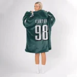 Nfl Philadelphia Eagles Blanket Hoodie Jalen Carter 1