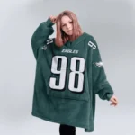 Nfl Philadelphia Eagles Blanket Hoodie Jalen Carter 1