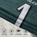 Nfl Philadelphia Eagles Blanket Hoodie Jalen Hurts 1