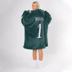 Nfl Philadelphia Eagles Blanket Hoodie Jalen Hurts 1