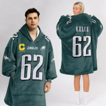 Nfl Philadelphia Eagles Blanket Hoodie Jason Kelce 1
