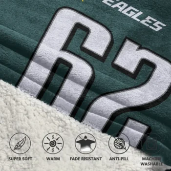 Nfl Philadelphia Eagles Blanket Hoodie Jason Kelce 2