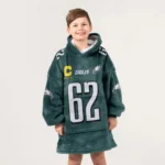 Nfl Philadelphia Eagles Blanket Hoodie Jason Kelce 1