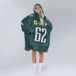 Nfl Philadelphia Eagles Blanket Hoodie Jason Kelce 1