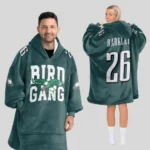 Nfl Philadelphia Eagles Blanket Hoodie Saquon Barkley 1