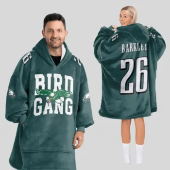 Nfl Philadelphia Eagles Blanket Hoodie Saquon Barkley 2