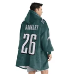 Nfl Philadelphia Eagles Blanket Hoodie Saquon Barkley 1