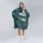 Nfl Philadelphia Eagles Blanket Hoodie Saquon Barkley Sundays Are For The Birds 1