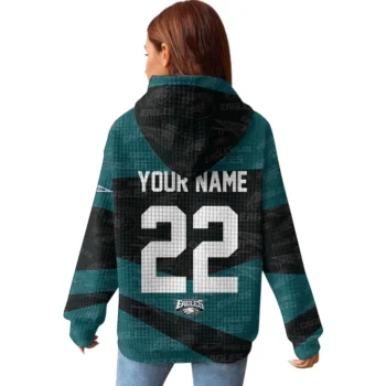 Nfl Philadelphia Eagles Custom Waffle Hoodie 3