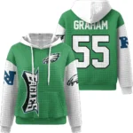 Nfl Philadelphia Eagles Waffle Hoodie Brandon Graham 1