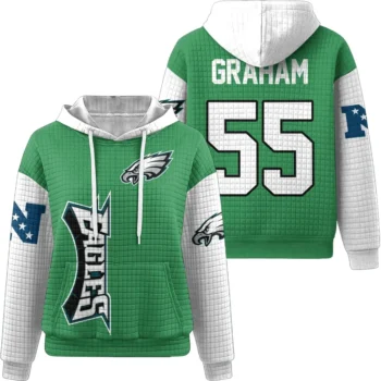 Nfl Philadelphia Eagles Waffle Hoodie Brandon Graham 1