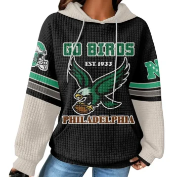 Nfl Philadelphia Eagles Waffle Hoodie Fly High 2