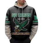 Nfl Philadelphia Eagles Waffle Hoodie Fly High 1