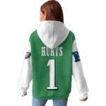 Nfl Philadelphia Eagles Waffle Hoodie Jalen Hurts 1