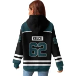 Nfl Philadelphia Eagles Waffle Hoodie Jason Kelce 1
