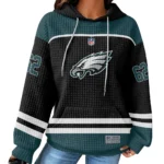 Nfl Philadelphia Eagles Waffle Hoodie Jason Kelce 1