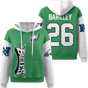 Nfl Philadelphia Eagles Waffle Hoodie Saquon Barkley 1