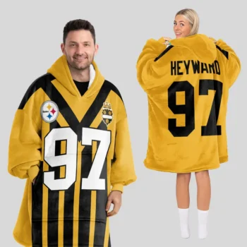 Nfl Pittsburgh Steelers Blanket Hoodie Cameron Heyward 1