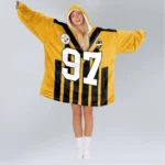 Nfl Pittsburgh Steelers Blanket Hoodie Cameron Heyward 1