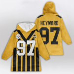 Nfl Pittsburgh Steelers Blanket Hoodie Cameron Heyward 1